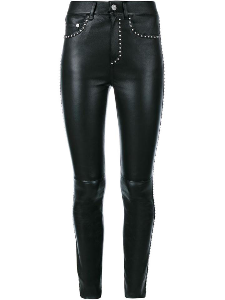 Saint Laurent Studded Leather Trousers