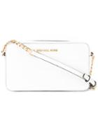 Michael Michael Kors Logo Plaque Handbag, Women's, White, Artificial Leather