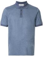 Cerruti 1881 Jacquard Effect Polo Shirt - Blue