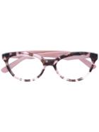 Prada Eyewear Cat Eye Glasses - Pink & Purple
