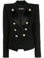 Balmain Structured Double Breasted Blazer - Black