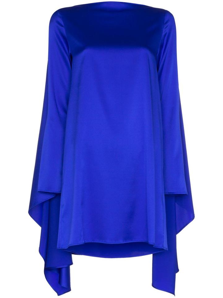 Bernadette Judy Cape-effect Mini Dress - Blue