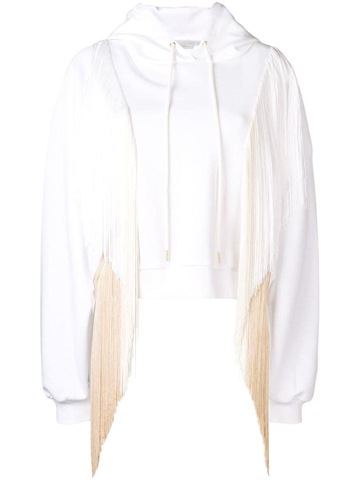 Stella Mccartney Fringed Hoodie - White