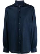 Corneliani Loose-fit Plain Shirt - Blue