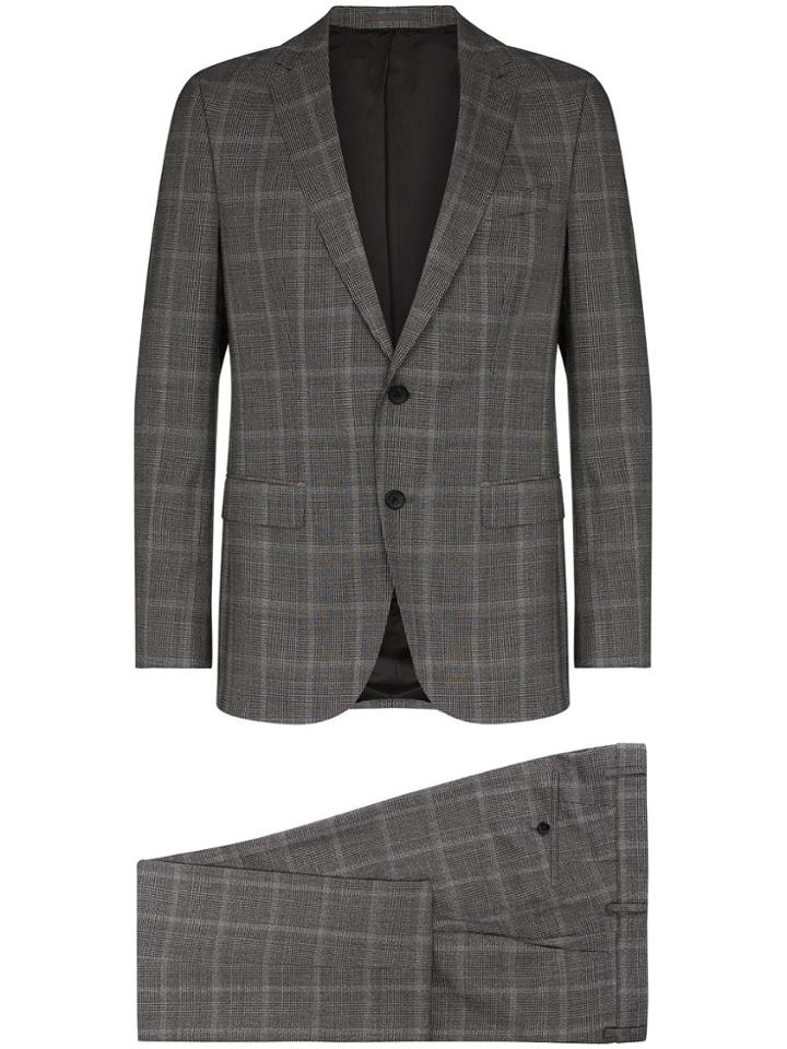 Hugo Hugo Boss Hugo B Novan6/ben2 Chk Suit Gry - Grey
