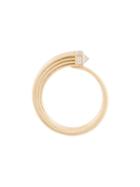Tejen Fluted Capstone Wrap Ring - Metallic