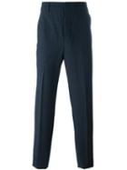 Lemaire Slim Fit Suit Trousers, Men's, Size: 48, Blue, Spandex/elastane/wool