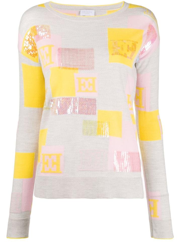 Escada Sport Sequin Embroidery Jumper - Grey