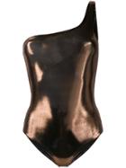 Isabel Marant Metallic Finish Swimsuit - Brown