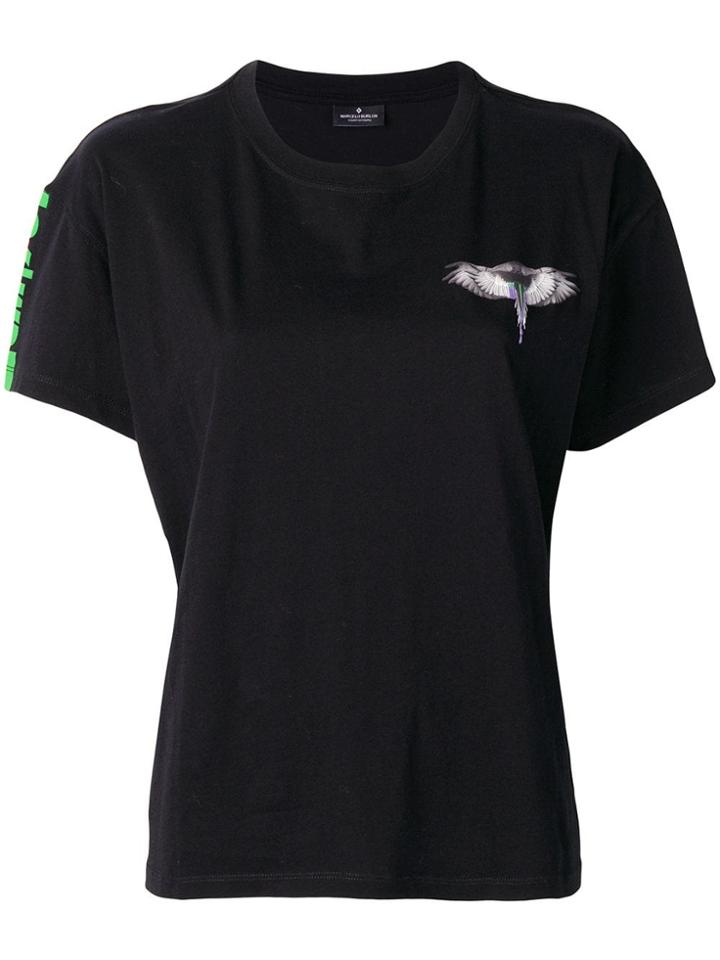 Marcelo Burlon County Of Milan Round Neck Logo T-shirt - Black