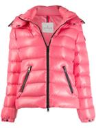 Moncler Hoodie Padded Jacket - Pink