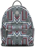 Mcm Small Stark Backpack - Grey