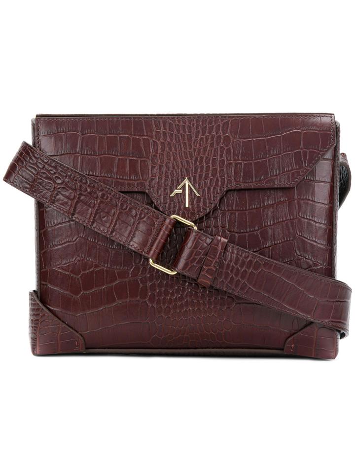 Manu Atelier Bold Crossbody Bag - Brown