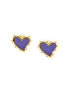 Christian Lacroix Vintage Heart Earrings - Metallic