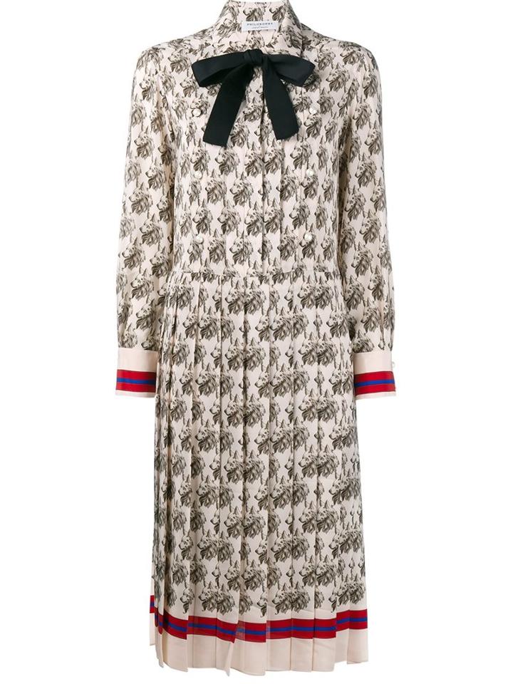 Philosophy Di Lorenzo Serafini Pleated Shirt Dress, Women's, Size: 42, Silk/nylon