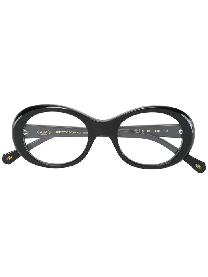 Sol Amor 1946 'magenta' Glasses - Black