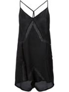 Fleur Du Mal Star Romper, Women's, Size: M, Black, Silk