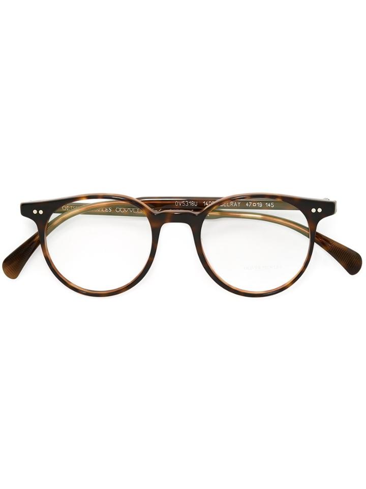 Oliver Peoples 'delray' Glasses - Brown