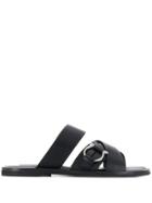 Salvatore Ferragamo Leather Sandals - Black