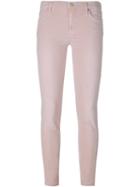 7 For All Mankind Skinny Trousers, Women's, Size: 30, Pink/purple, Cotton/viscose/spandex/elastane