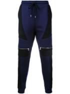 Markus Lupfer Zip Pocket Track Pants, Men's, Size: Large, Blue, Viscose/spandex/elastane