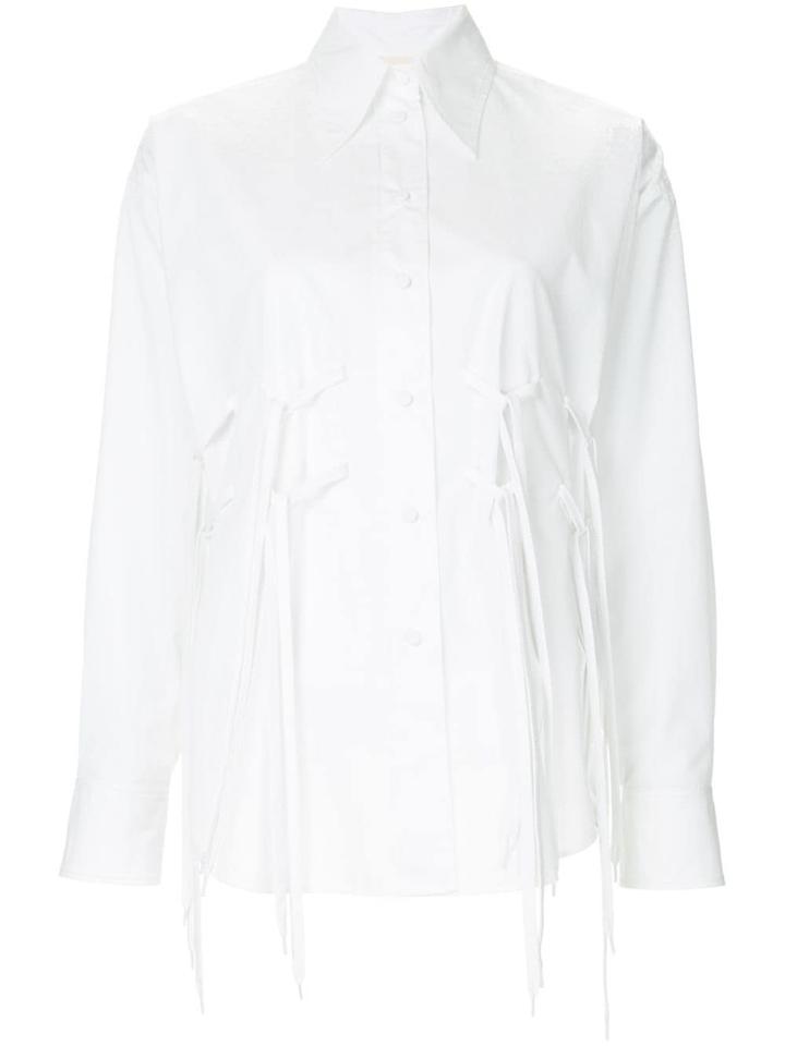 Ports 1961 Tie Laces Detail Shirt - White