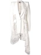 Alexander Mcqueen Lace-drape Corset Jacket - White