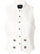 Andrea Bogosian Powel Couture Vest - White