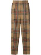 Monkey Time Check Track Trousers - Brown