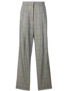 Maison Margiela Checked Flared Trousers - Black