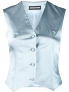 House Of Holland Classic Fitted Waistcoat - Blue