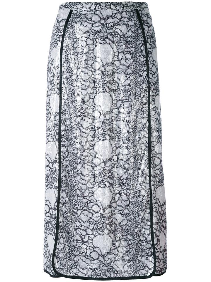 Marco De Vincenzo - Embellished Polyester Midi-length Skirt - Women - Polyamide/polyester/viscose - 40, White, Polyamide/polyester/viscose