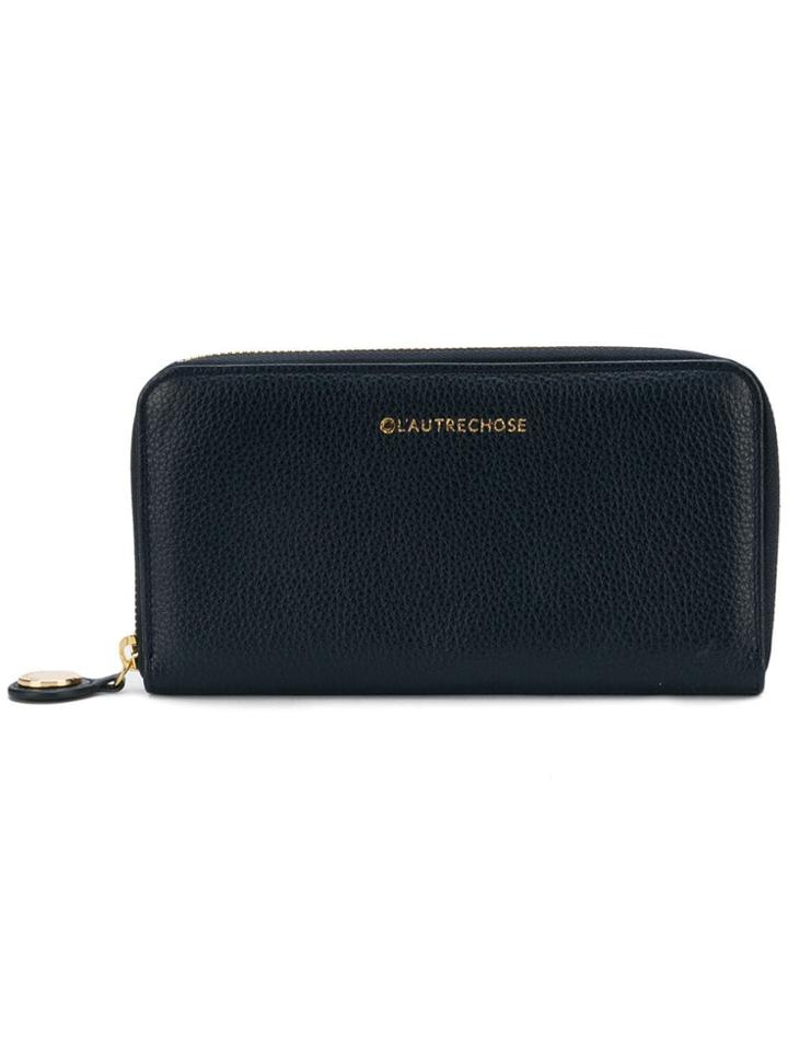 L'autre Chose Zip Around Wallet - Blue