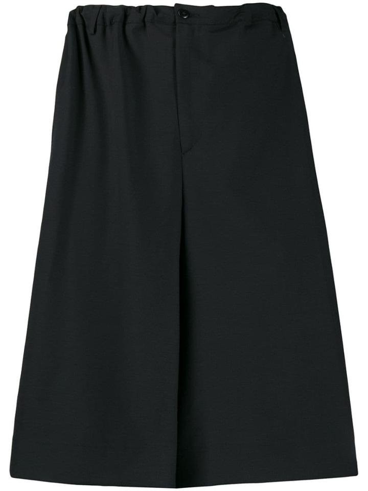 Sartorial Monk Loose Knee Length Shorts - Black