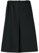 Sartorial Monk Loose Knee Length Shorts - Black