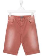 Bonpoint Washed-out Denim Shorts - Pink