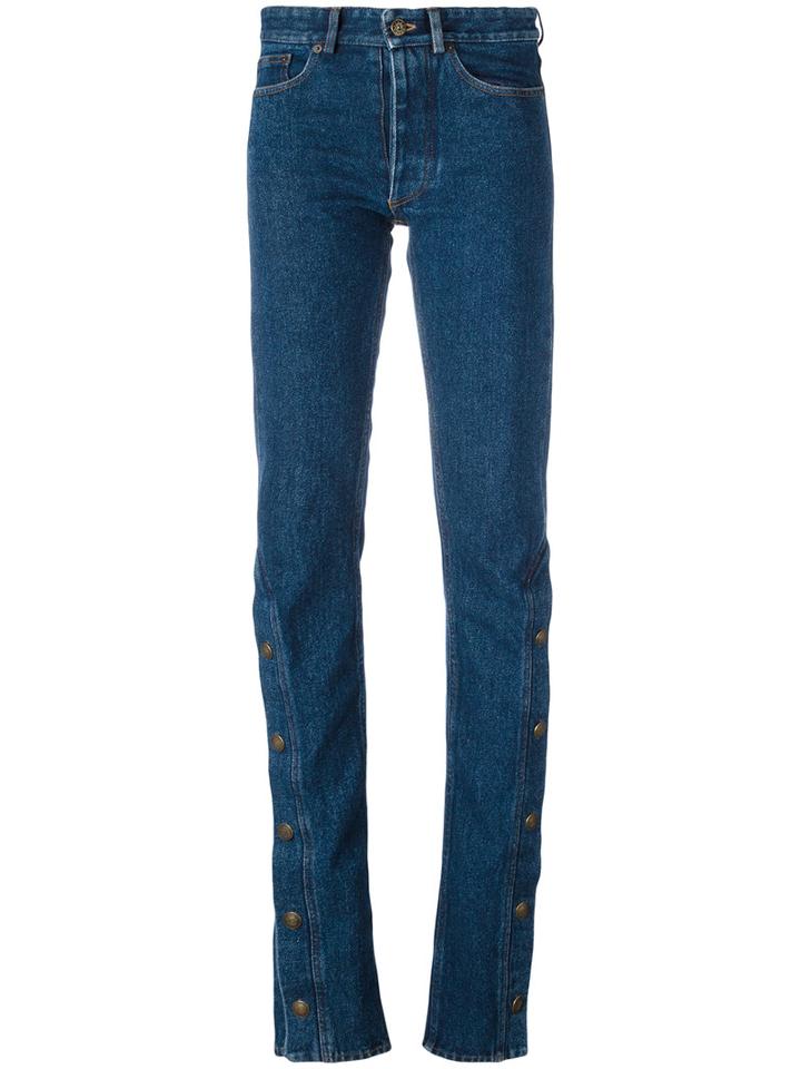 Y / Project Straight Leg Jeans, Women's, Size: Xs, Blue, Cotton