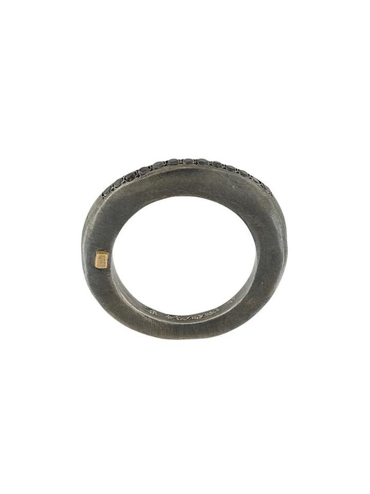 Rosa Maria Multiple Stone Ring, Men's, Size: 58, Metallic