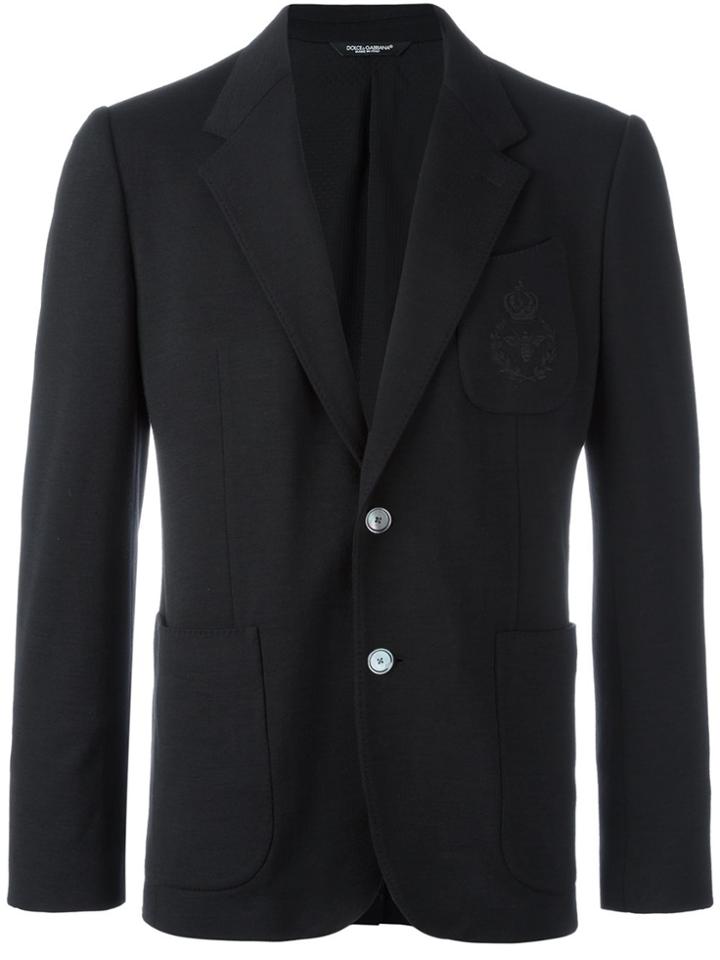 Dolce & Gabbana Two Button Blazer - Black