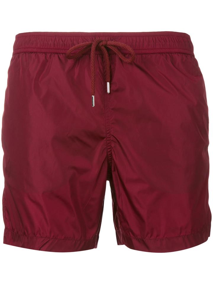 Moncler - Logo Plaque Swimming Trunks - Men - Polyamide/polyester - L, Red, Polyamide/polyester