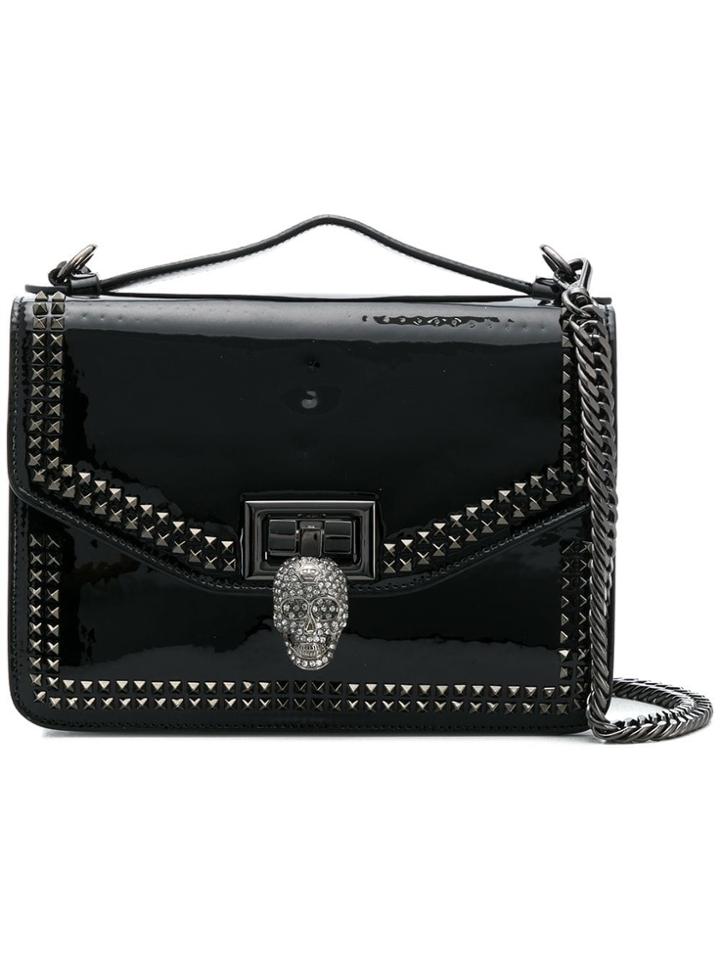 Philipp Plein Skull Clasp Tote - Black
