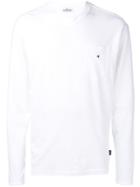Stone Island Logo Embroidered Sweatshirt - White
