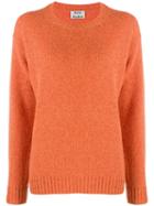 Acne Studios Samara Crew Neck Knitted Sweater - Orange