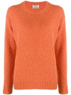 Acne Studios Samara Crew Neck Knitted Sweater - Orange