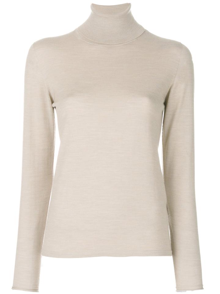 Le Tricot Perugia Turtleneck Sweater - Nude & Neutrals