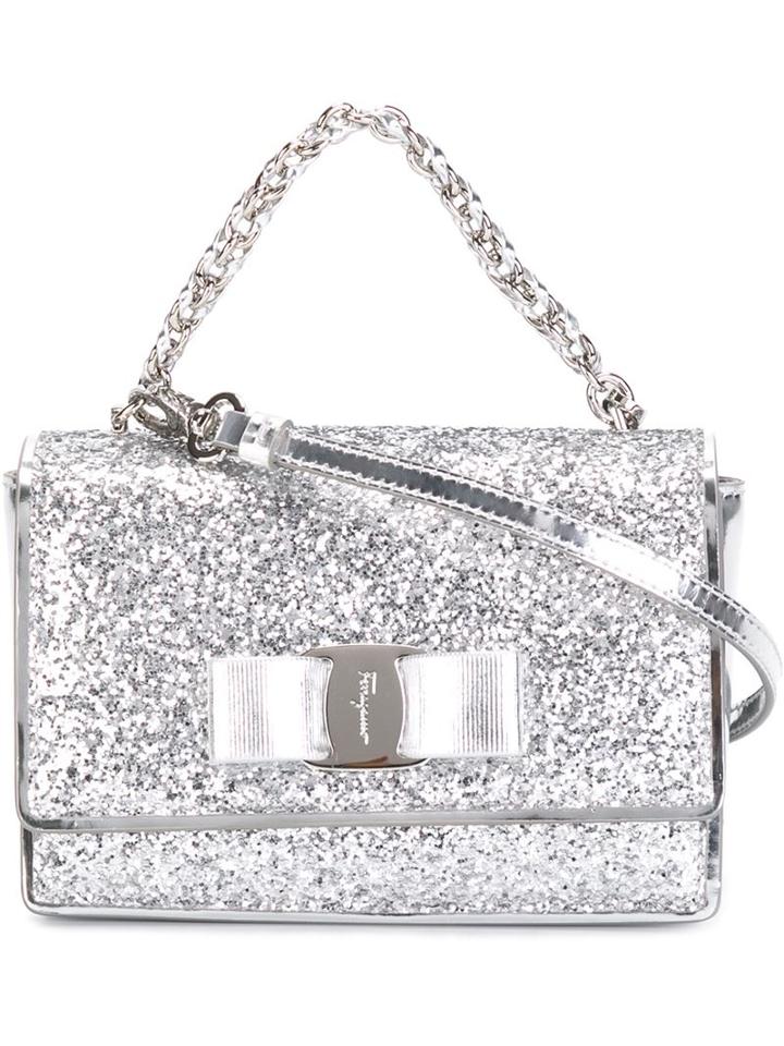 Salvatore Ferragamo 'ginny' Crossbody Bag, Women's, Grey