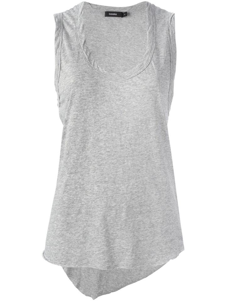 Bassike Scoop Neck Tank Top - Grey