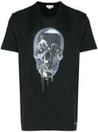 Alexander Mcqueen Metallic Skull T-shirt - Black