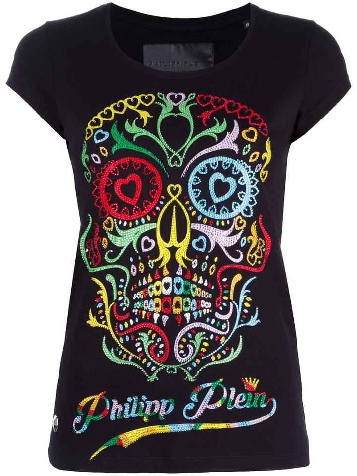 Philipp Plein Glenrothes T-shirt, Women's, Size: Xl, Black, Cotton