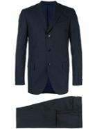 Mp Massimo Piombo Fleece Two Piece Suit, Men's, Size: 46, Grey, Wool/cupro